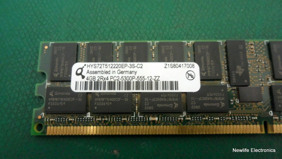 Hynix HYS72T512220EP-3S-C2 4GB PC-5300 DDR2 SDRAM Server Memory - Image 2 of 3