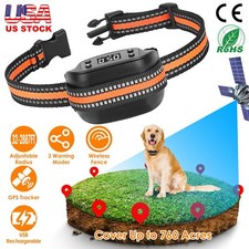 3 Modes Rechargeable Pet Dog Wireless Fence Collar Portable GPS Tracker Finder