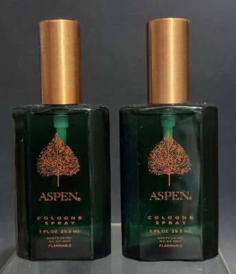 Coty ASPEN Men Cologne Spray 30 ml / 29.5 fl oz Lot 2 Bottles nwob