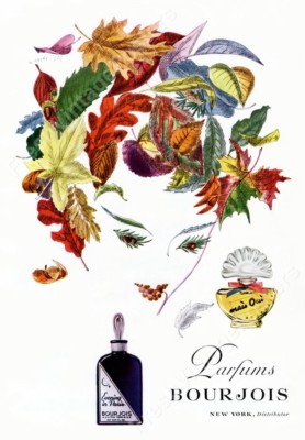 1947 Xanti Schawinsky leaf woman art Bourjois perfume ad NEW poster 18x24