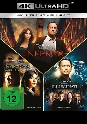Illuminati & The Da Vinci Code - Sakrileg & Inferno - 4K Ultra HD # UHD+BD-NEU