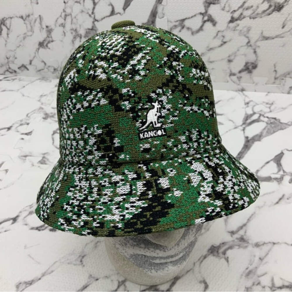 Men's Kangol Carnival Green | White | Black | Olive Casual Bucket