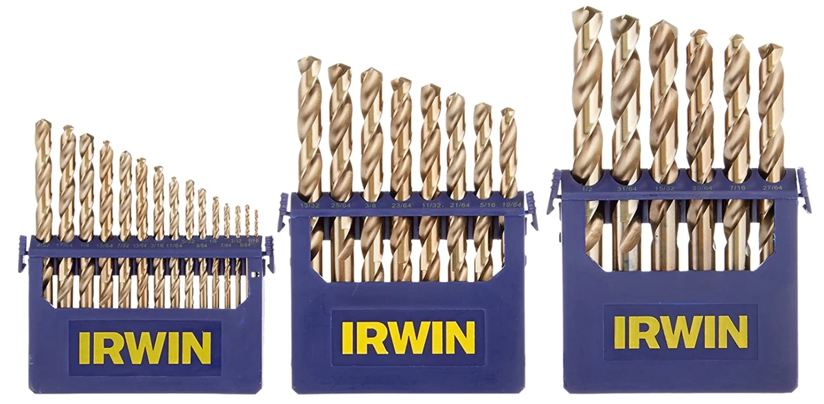 Irwin cobalt drill bit set hot sale
