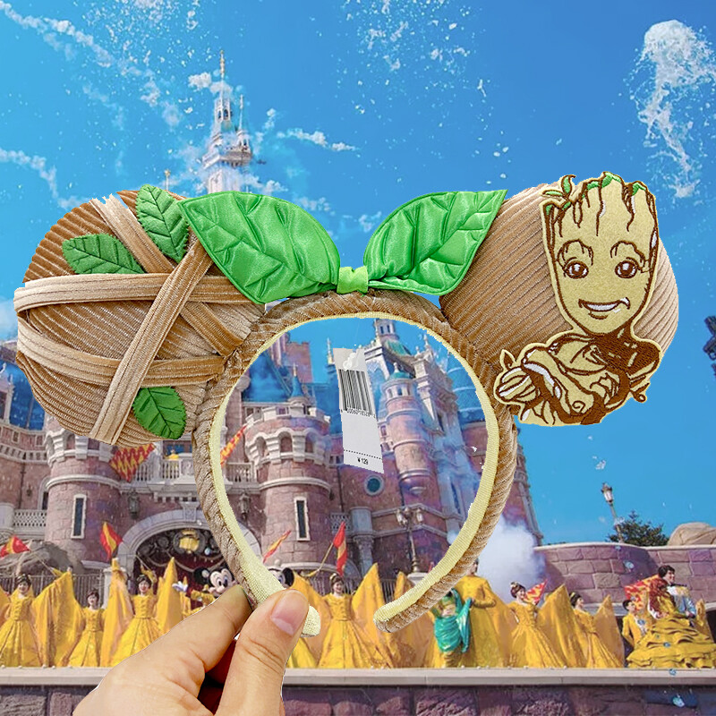 Disney-Green Leaf Marvel I Am Groot Ears Guardians of the  display picture 1