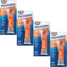 Permatex 81730 Flowable Silicone Windshield and Glass Sealer 6 oz (4 x 1.5oz)