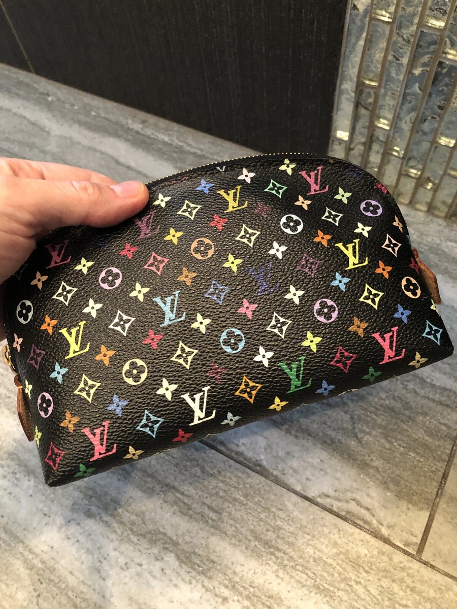 LOUIS VUITTON POCHETTE COSMETIC POUCH PURSE MULTI COLOR M47355