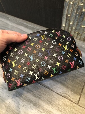 LOUIS VUITTON POCHETTE COSMETIC POUCH PURSE MULTI COLOR M47355 SR4192 A53321