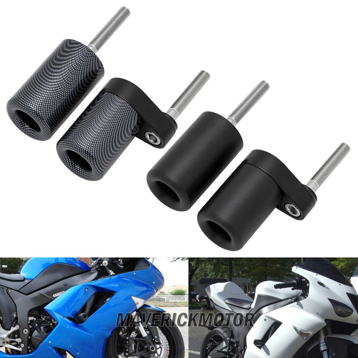 Frame Sliders Crash Protectors Fit For 2007-2008 Kawasaki Ninja