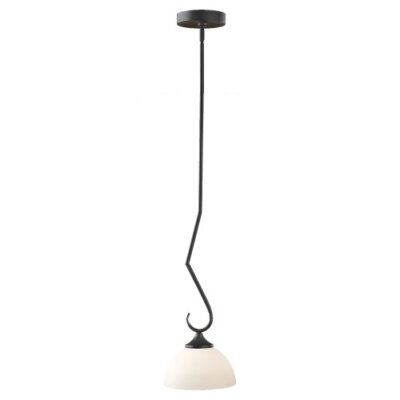 Murray Feiss P1221BK One-Bulb Chandelier, Black Finish