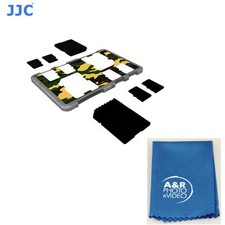 JJC MCH-SDMSD6YG Memory Card Holder fit 2 SD Cards  4 Micro SD Card Credit card