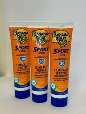 Banana Boat Ultra Sport SPF 30 Sunscreen Lotion 1oz TSA Travel Size 3-pack