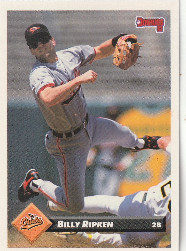 FREE SHIPPING-MINT-1993 Donruss Billy Ripken #59 ORIOLES