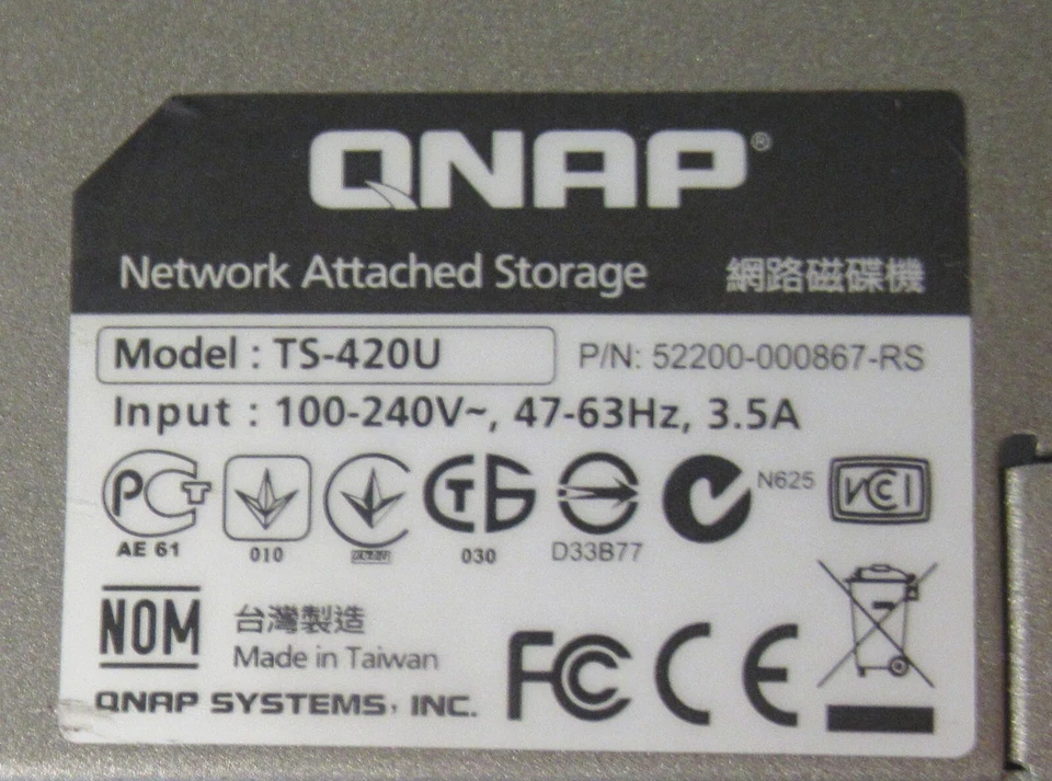 QNAP TS-420U 4x 3.5" Bay Rackmount Network Attached Storage NAS  + 3x 2TB HDD - Image 4 of 4