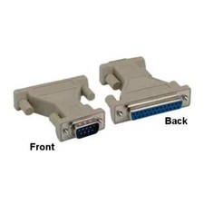 QTY-1 DB9 9Pin Male to DB25 25Pin Female Adapter AT Modem RS-232 Printer Scanner