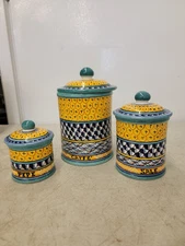 Pascal G. G. Ravello Canisters Caffe, Pepe, Sale Made In  Italy