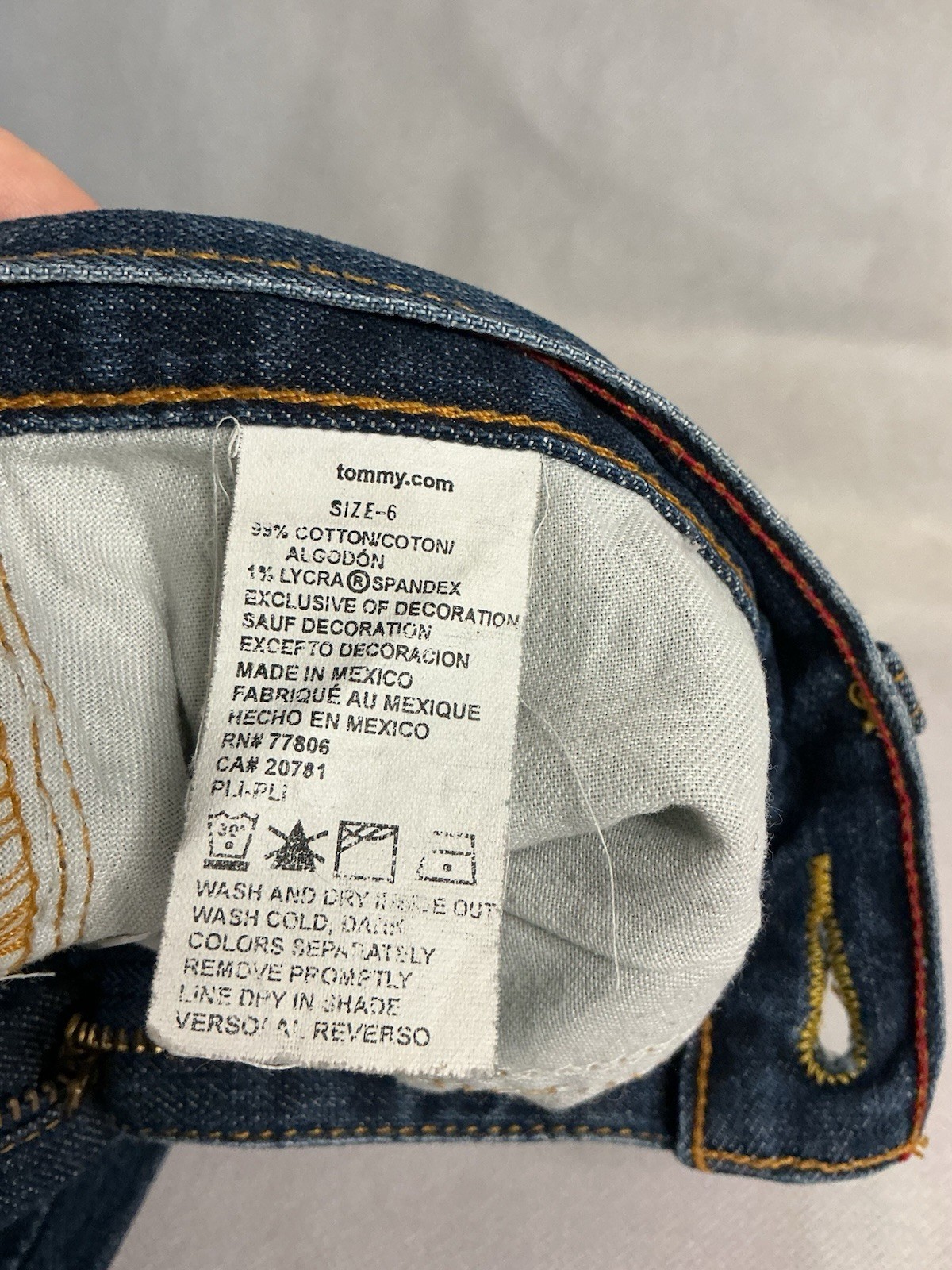 Tommy Hilfiger Blue Denim Jeans Kids Unisex Boy Girl W30 image 6