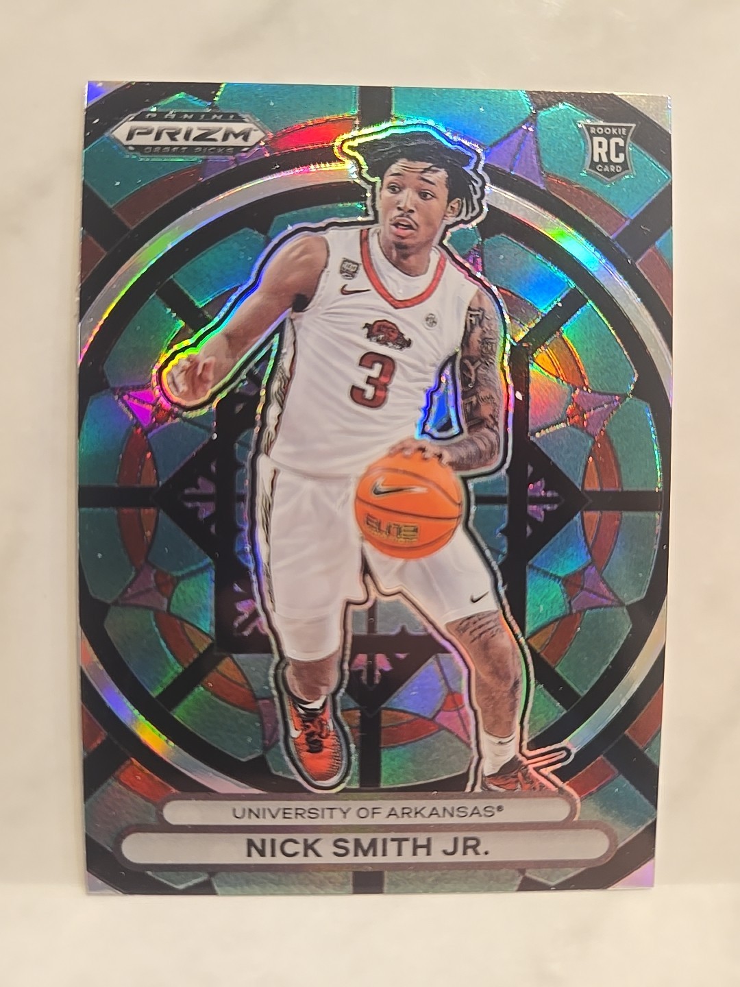 Nick Smith Jr. RC 2023 Prizm Draft Picks Stained Glass RC Hornets CASE HIT! SSP!