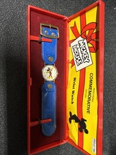 vintage mickey mouse watch walt disney productions with leather band