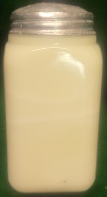 Vintage (1939) McKee Custard Glass Sugar Shaker - Uranium/Cadmium Glass - GLOWS