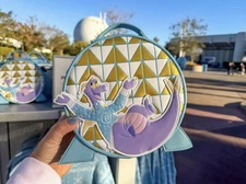 Disney Parks 2025 Epcot Festival Of The Holidays Figment Purse Bag New