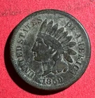 1859 US Indian Head Cent! Copper Nickel Variety! 1st Year Issue! VG/FINE Details