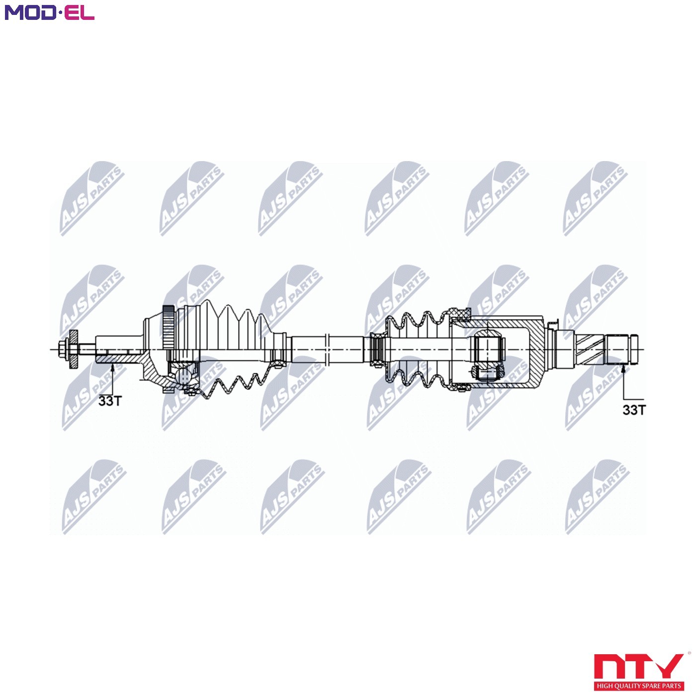 NTY NPW-ME-120 Drive Shaft for SMART - Image 12