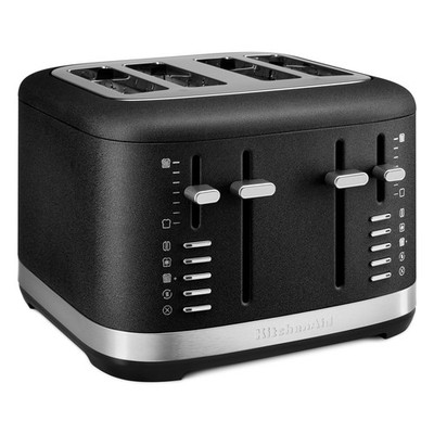 KitchenAid 4 Slice Toaster, KMT4109BK, Cast Iron Black