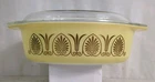 Vintage Pyrex Golden Classic Promo 2.5 Qt Oval Casserole Dish W/ Matching Lid