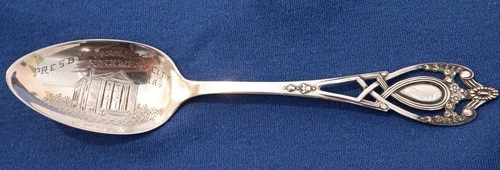 Sterling Silver Souvenir, Rockwell, IA, Monticello, Rogers Lunt Bowlan Teaspoon,