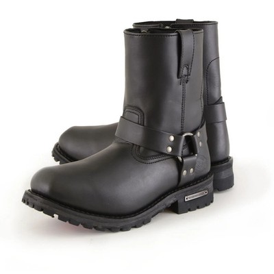 Milwaukee Leather 9068 Men's 'Outback' Harness Motorcycle Rider Leather Boots