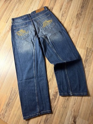 6pm Sixpm X-Tra Wide Denim Dark Blue Pants Jogger Jeans NEW - Baggy, Size. 34