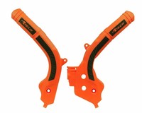 Racetech Bi-Material Rahmenschutz Orange/Schwarz FüR Ktm 150 XC-W 2017-
