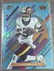2025 Topps Finest Jayden Daniels Sky Blue Refractor /150 Rare #250 Commanders