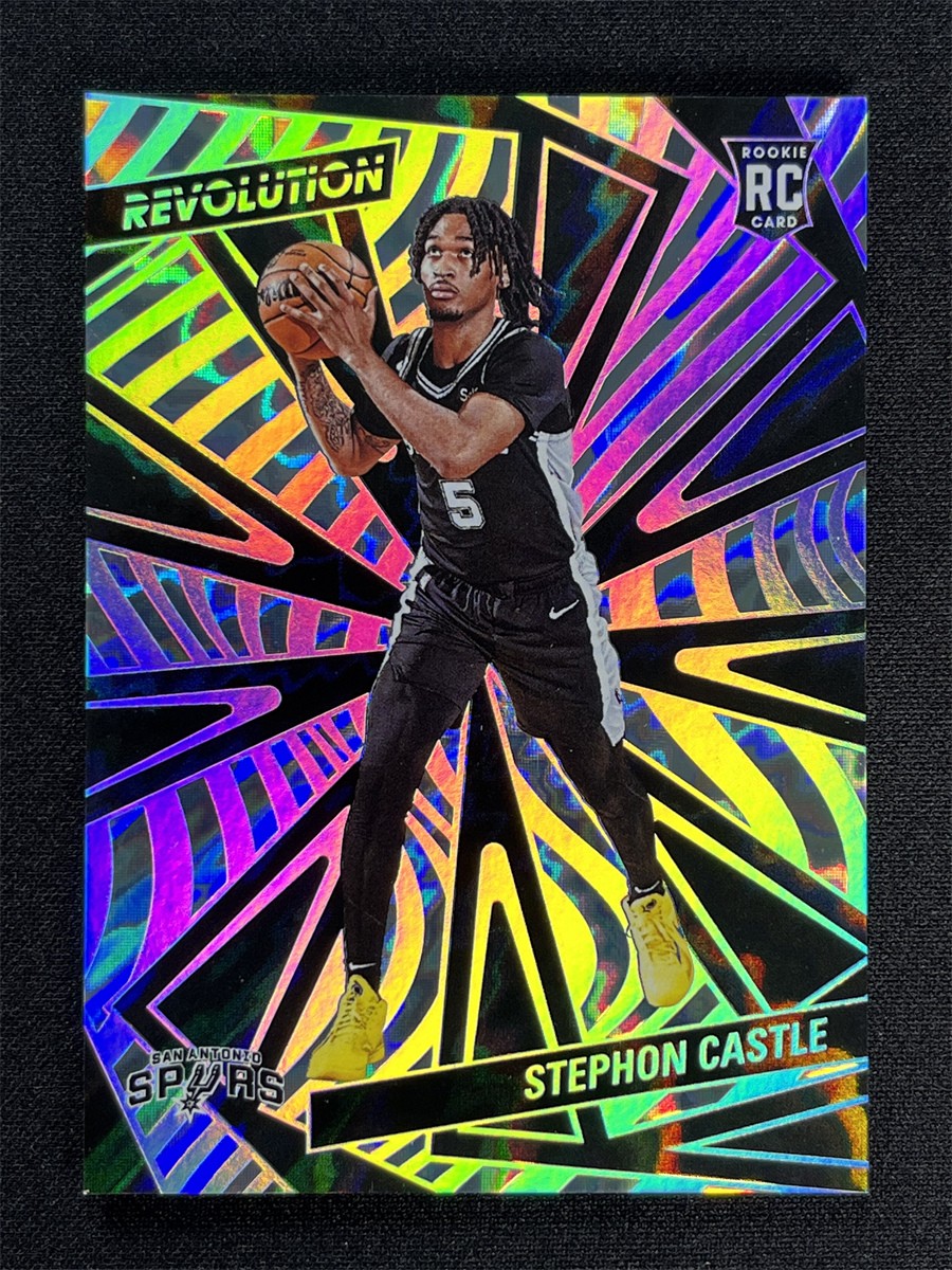 2024-25 Panini Revolution Stephon Castle #116 Lightning Rookie RC Spurs /175