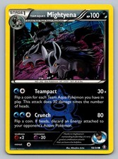 Team Aqua's Mightyena 18/34 Common Double Crisis Pokemon Lightly Played on eBay