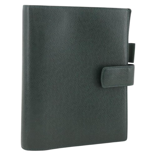 LOUIS VUITTON Taiga Agenda GM Day Planner Cover Epicea R20404 LV Auth SW2317
