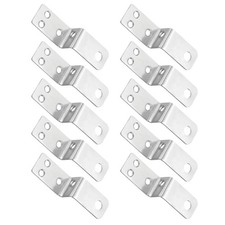 10Pcs Z Shape Corner Bracket, 0.75 Inch Right Angle Picture Frame Braces