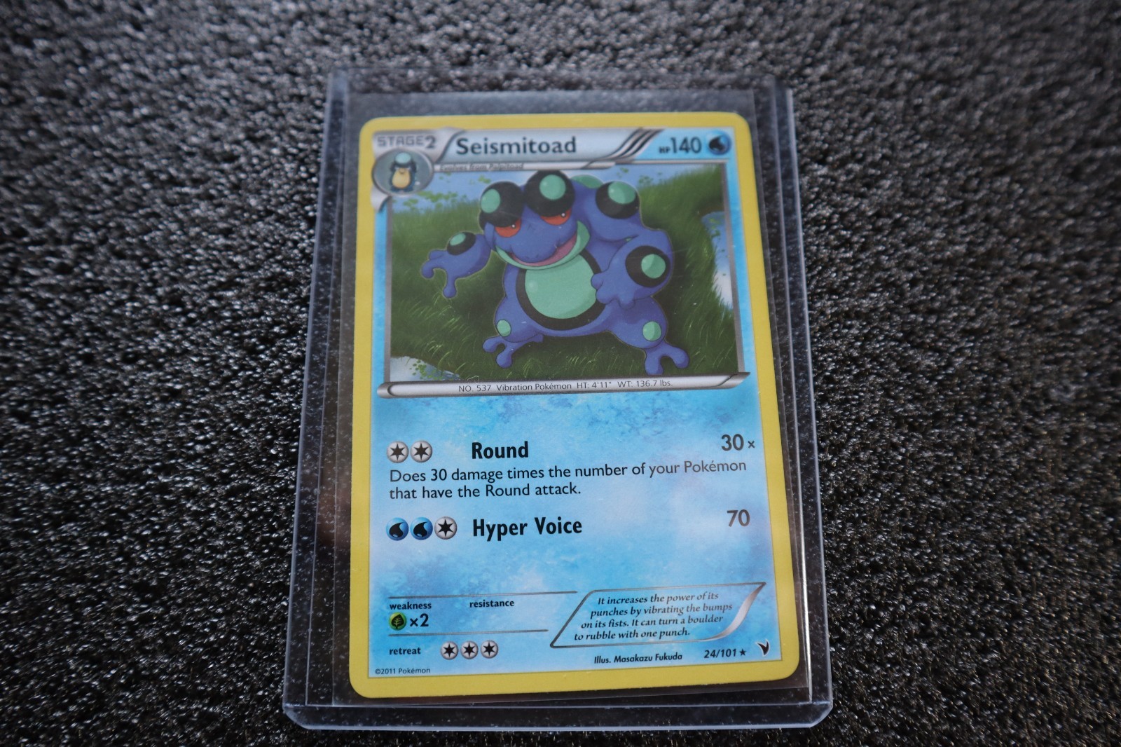 Seismitoad 36/124 Dragons Exalted Regular Pokémon Card TCG Near Mint Rare