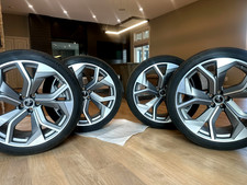MINT AUDI RSQ8 RIMS + SUMMER TIRES SET OEM STOCK SET GENUINE OR BEST OFFER