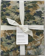 Pottery Barn GREENWOOD Percale FULL/QUEEN Duvet  Multicolor NWT