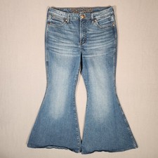 Wrangler Retro Jeans Womens 31x32  Denim High Rise Flare Bell Bottom Western
