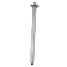 20 Inch Ceiling Mount Shower Arm and Flange, Square Brushed Nickel 20 inch