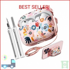 Inesore Pink for AirPods Pro 3 Case 2025 with Lock, for Women Girly Floral Cute