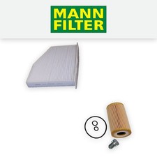 Audi Q3 8U 2.0 TDI 2011-2016 Service Kit - Mann Oil Cabin Filters CF CL