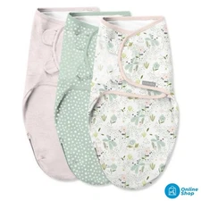 SwaddleMe by Ingenuity Easy Change Zipper Baby Swaddle - 0-3 Months