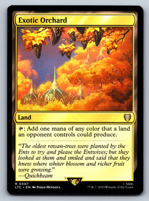 Exotic Orchard Land- Lord of the Rings Commander - MTG