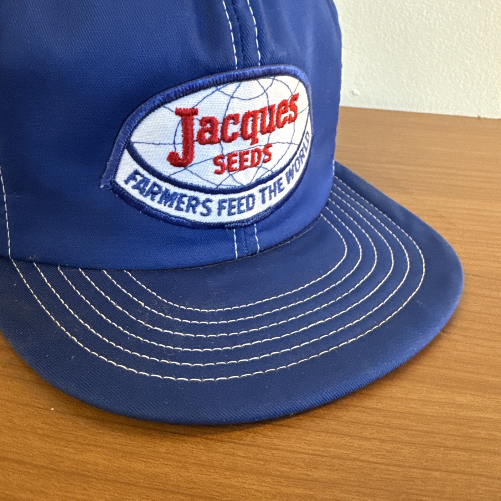 Jacques Seed Patch Hat Snapback Trucker Mesh Cap … - image 3