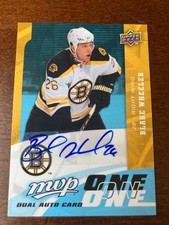 2010-10 Upper Deck MVP 1 on 1 Autograph Blake Wheeler Jason Pominville Auto