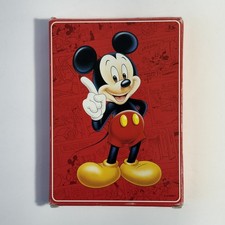 Vintage Disney Collectible Mickey Mouse Jumbo Playing Cards 5" X 7" used