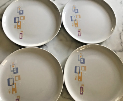 Jamie Oliver Royal Worcester Retro Big Fella Speiseteller 4er Set sehr guter Zustand